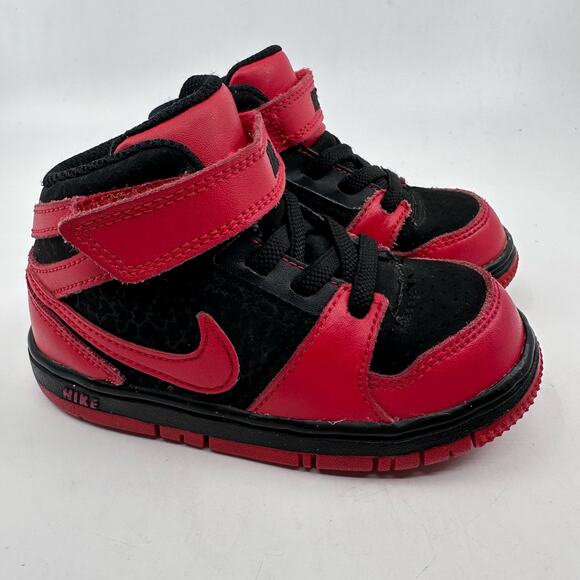 Nike Toddler Prestige IV Red/Black Hi-Top 585616-060 Unisex Shoes 7C Sporty Lace - Picture 6 of 9